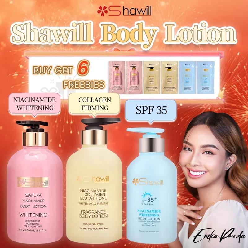 Shawill Body Lotion Bundle Sakura Niacinamide Whitening Lotion - TikTok ...