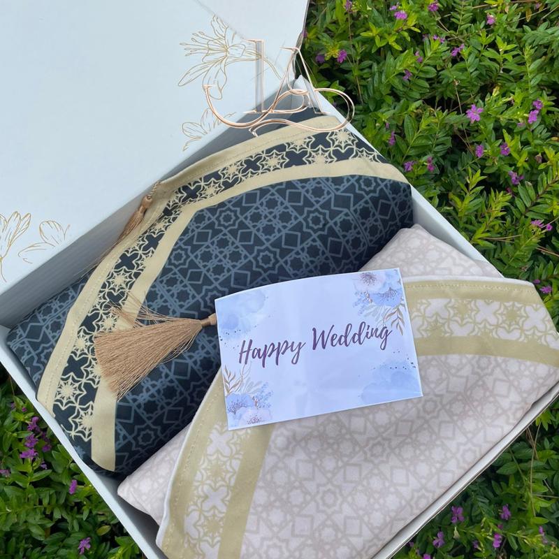 Sajadah AZAIN Love Sajadah Couple - Sajadah Rekomendasi Hadiah Pernikahan Wedding Gift Sajadah Couple Pasangan Gift Ideas 3