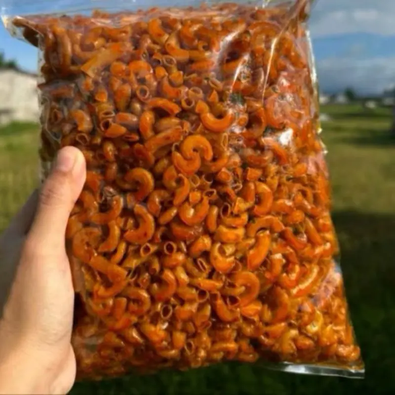 Termurah di tiktok 1kg Makaroni pedas cikruh rempah melimpah  makroni cikruh extra pedas  CamilanMacaroni Cemilan Makanan 0