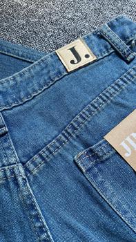 Product Review of JINISO HOTTY GANG - 329 Cutbray Highwaist Celana Jeans Wanita Warna Ocean Blue from M**9 0