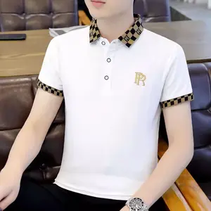 Kaos Polo Pria/Keren/Warna Solid Fashion/Kaos Pria/Kaos Lengan Pendek/Kemeja Pria/Kaos Polo Rajut/Kerah/Atasan Pria