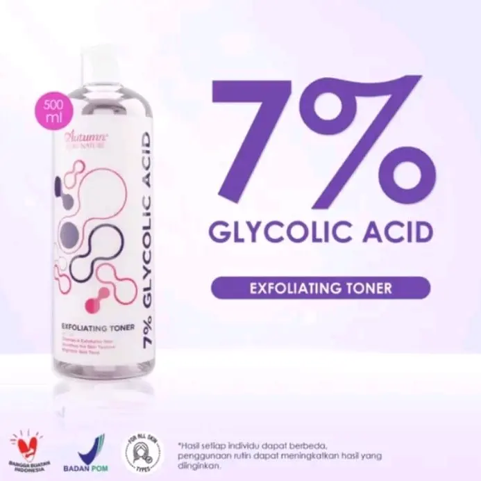 ￼Autumn Glycolic Acid 7% Toning Solution Exfoliating Toner (white) 500ml (AGET 500ML)
