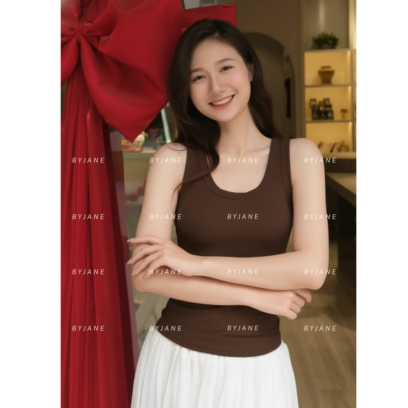 Áo ba lỗ nữ cotton mát BYJANE áo 2 dây bản to, áo tanktop phù hợp đi tập-012 | BigBuy360 - bigbuy360.vn