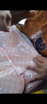 Product Review of DEVILA LUXURY NUDE PINK BOXES WATERPROOF TRAVEL BAG MEDIUM SIZE - Tas Koper Motif Kotak Mewah Murah Perempuan Mudik from D**a s**1 1