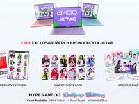 Gambar Laptop Axioo HYPE 5 X3 Lollipop Edition Ryzen 5 3500U 16G 256G Windows 11 Pro - Pink Sakura, 8/256GB DOS dari GAME NEST Kota Administrasi Jakarta Pusat 4 Tokopedia