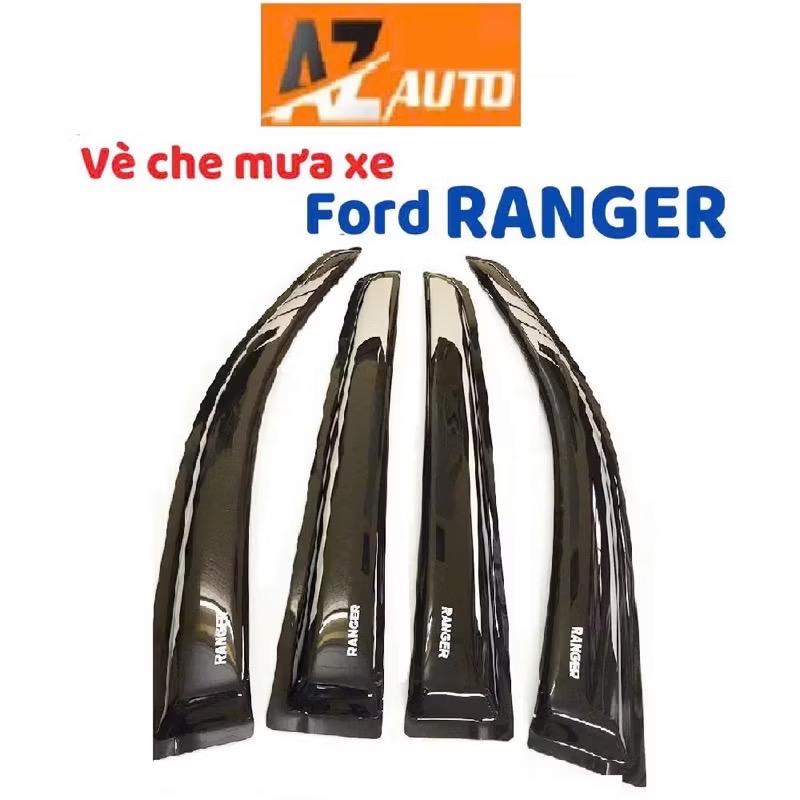 Vè Che Mưa Xe Ford Ranger 2016-2025 Hàng Thái Lan (Vè 2 màu và Vè đen nhựa ABS Hàng cao cấp) Phụ Kiện