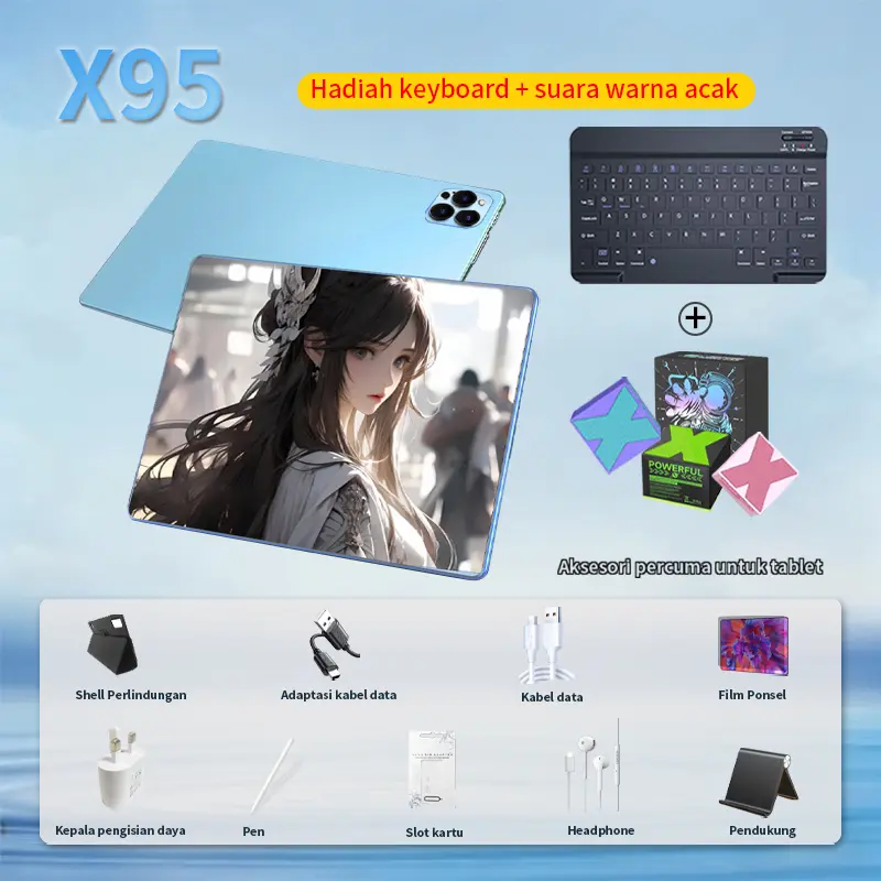 Blue+Keyboard+Speakers