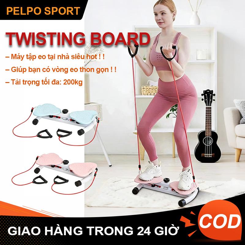 Sản phẩm hot Máy xoay eo siêu yên tĩnh kèm dây đàn hồi có thể điều chỉnh độ kháng lực thiết kế đĩa xoắn giúp làm săn chắc vòng eo đốt mỡ hiệu quả tạo dáng đẹp chuẩn từng centimet! tập bụng