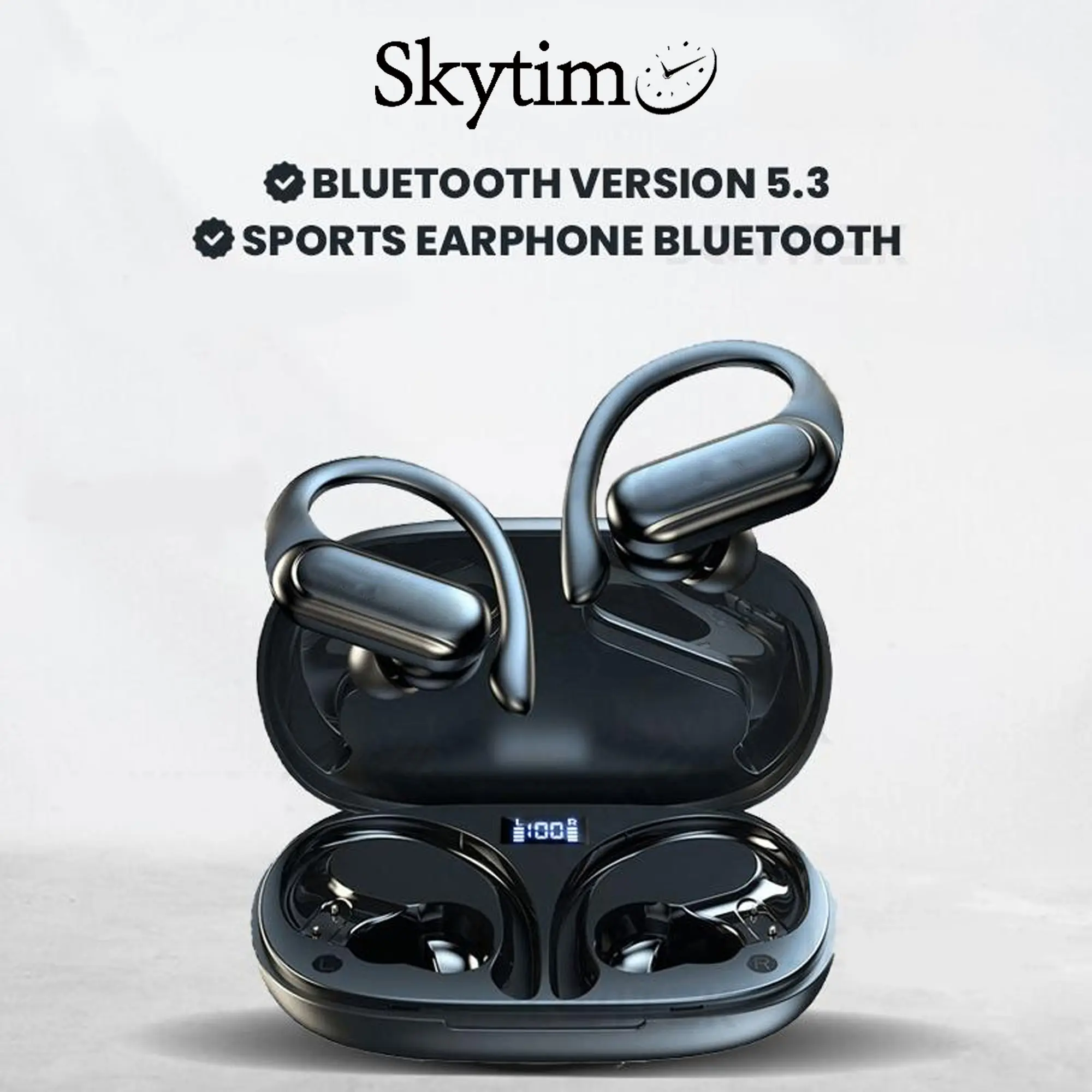 Skytime Sports Over Ear Conduction Earphone Bluetooth TWS EP26 Hi-Fi Sounds True Wireless Stereo Earbuds IPX6 Waterproof
