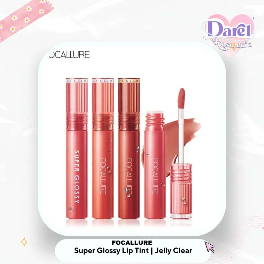 FOCALLURE Super Glossy Lip Tint | Jelly Clear