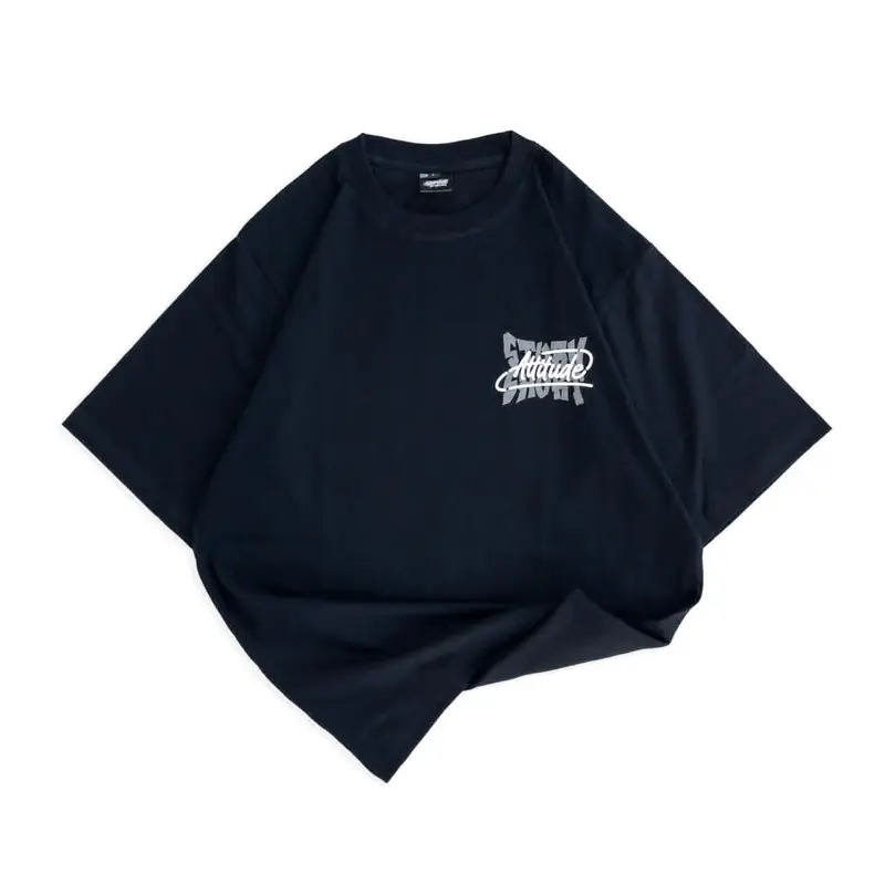 TSHIRT OVERSIZE GRAPHIC LUXURIOUS HITAM  & PUTIH ' ATTITUDE ' [TSO_4679] 1
