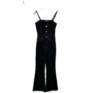 jumsuit katun kode 101-200 katun halus lembut Panjang Dewasa Hitam Jumpsuit