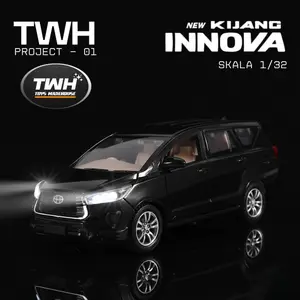 TWH PROJECT MAINAN MOBIL TOYOTA INNOVA REBORN 225 SKALA 1:32 EXCLUSIVE DESIGN DENGAN LAMPU SUARA BODY ABS KOLEKSI HADIAH KADO