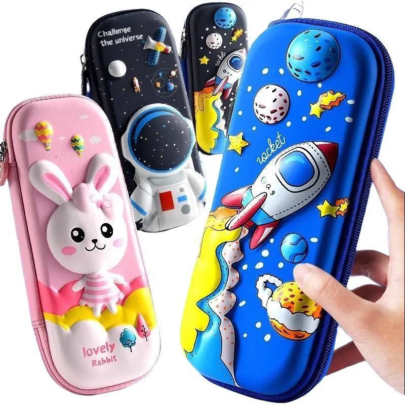 Hộp Đựng Bút Học Sinh 2 Ngăn Hoạt Hình 3D Có Chọn Mẫu Dành Cho Bé Trai Và Bé Gái