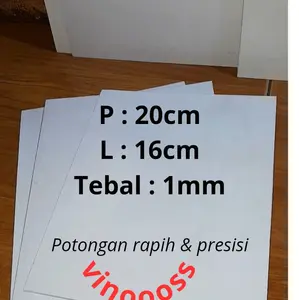 pipa paralon lembaran / pipa pvc lembaran 1mm 20cm x 16cm