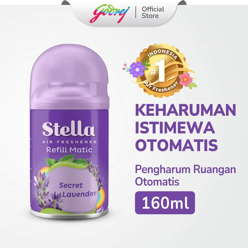 Refill Pengharum Ruangan Otomatis Stella Matic 160ml Kemasan Terbaru