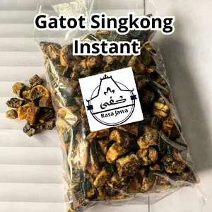 1 kg Gatot Singkong Instan Hitam Makanan Jadul Cemilan Khas Tradisional Camilan Murah Sarapan Cepat Saji Food