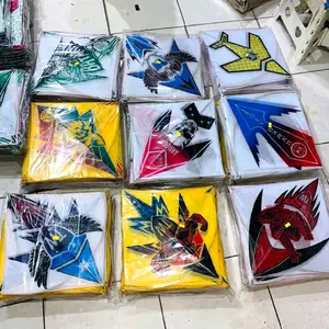 Layangan Shukoi Standar Kertas Minyak Free Packing Kardus Motif Campur