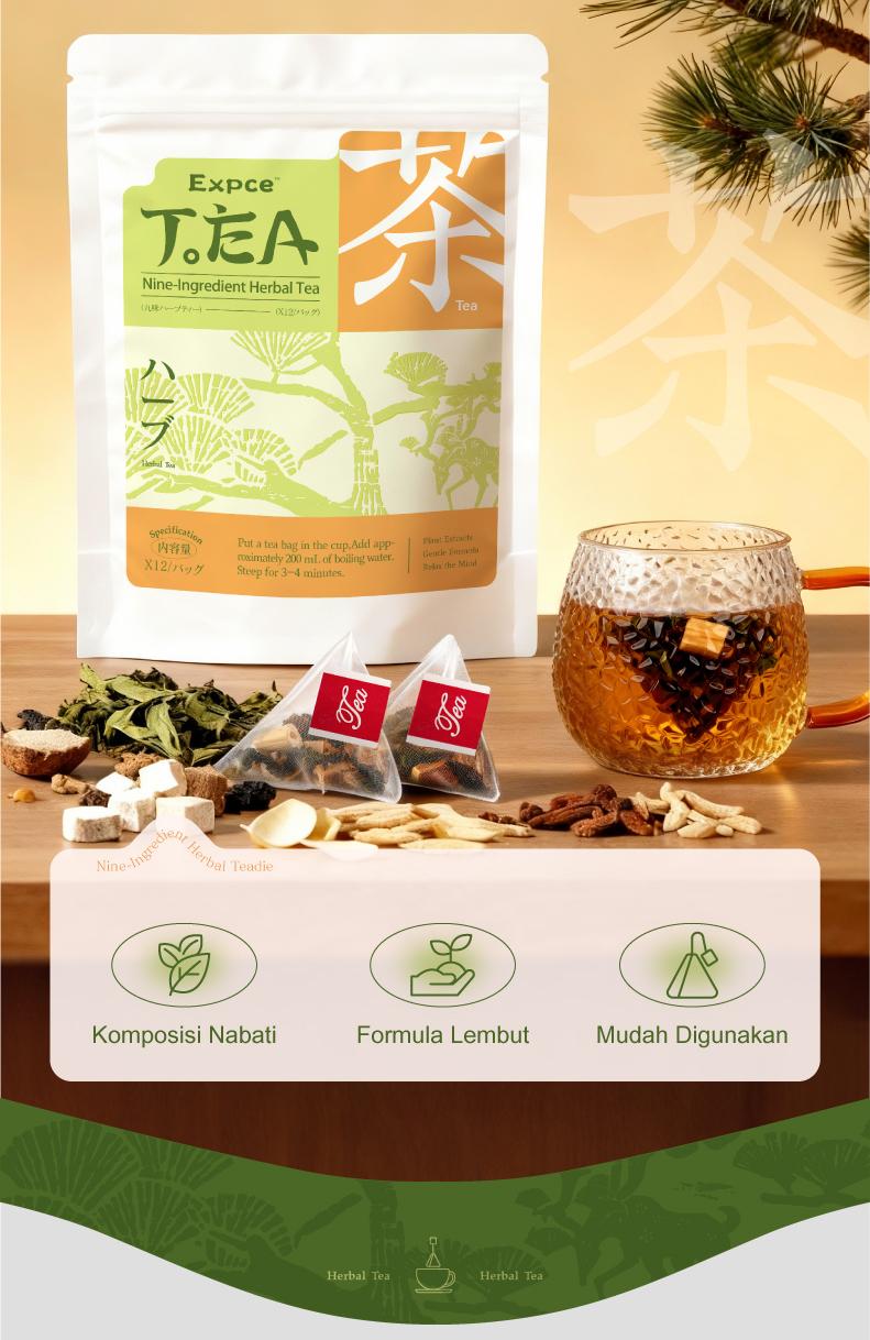 Expce Teh Herbal 12 Sachet, Segar Alami, Relaksasi Setiap Hari