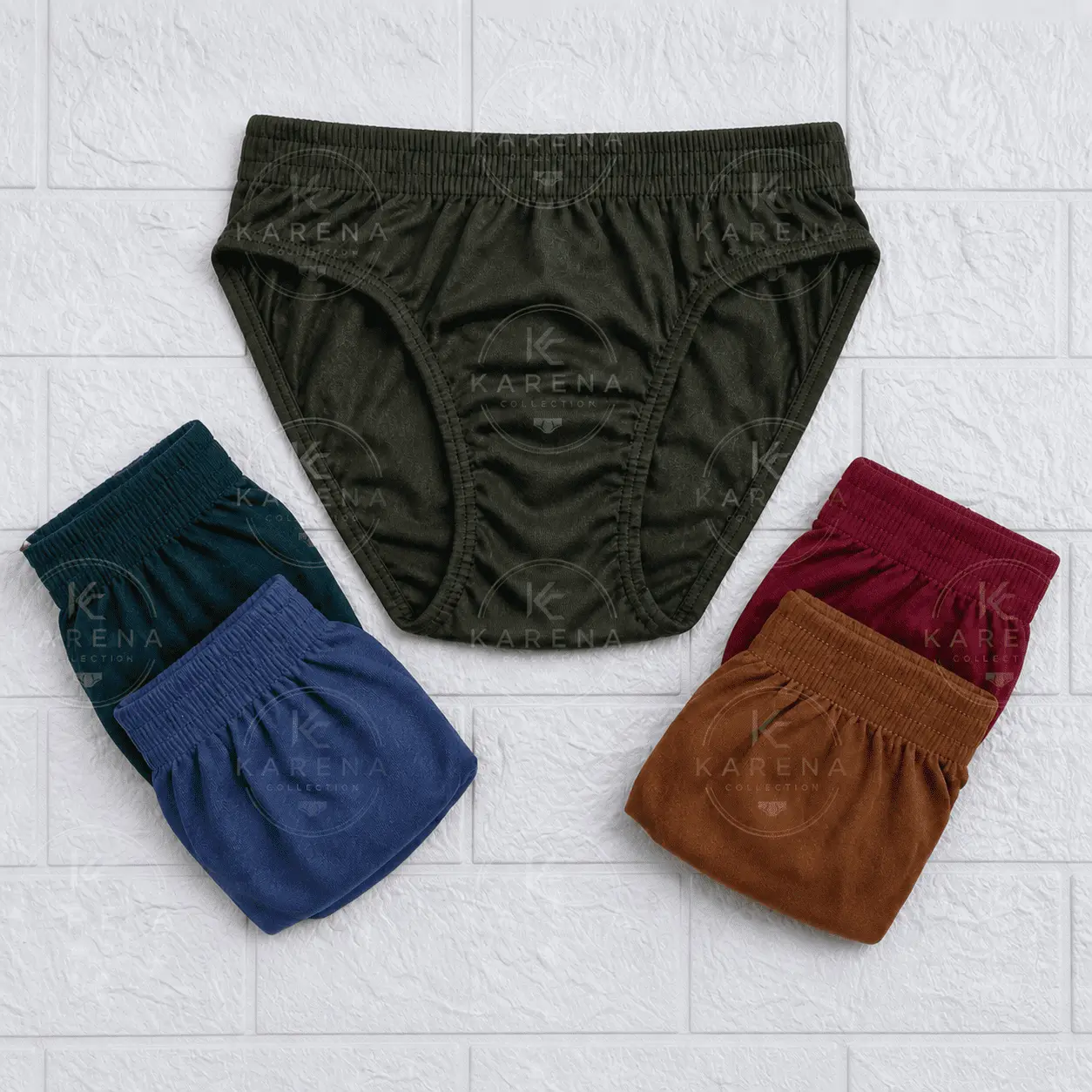 (5 PCS) Celana Dalam Pria Dewasa Ukuran M-XXL bahan perca