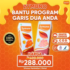 Madu Zymuno Original Paket 2 Botol- 200ml/Botol - Bahan Alami, Organik, Halal & BPOM Herbal Honey Syrup Jelly