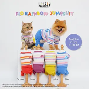 POMAPOO - Baju Kucing dan Baju Anjing Flo Rainbow Jumpsuit