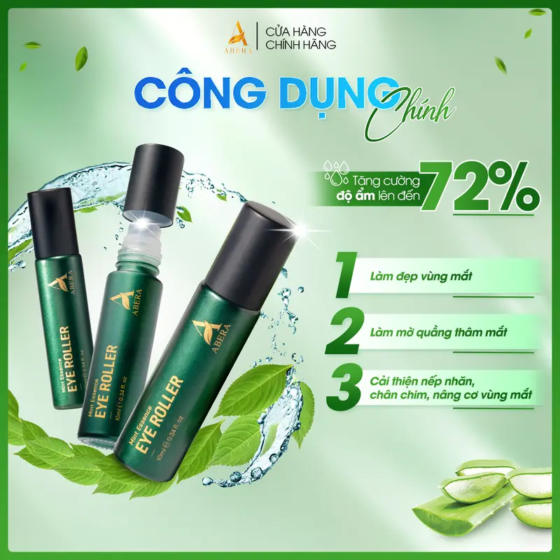 [COMBO TIẾT KIỆM]  Thanh lăn mắt Abera 10ML giảm thâm, cải thiện nếp nhăn mắt 3