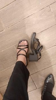 Product Review of Sandal Wanita Sandal Heels Hak Tahu Bahan Karet Jelly PCU Elastis Empuk dan Ringan from J**y h** 3