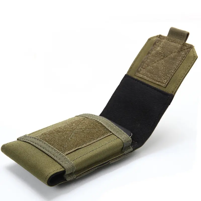 Bao Da Chiến Thuật MOLLE, Túi Ngụy Trang Quân Đội, Túi Đeo Thắt Lưng Có Vòng Móc Bao Da, Thích Hợp Cho Điện Thoại Di Động, Bao Da 4