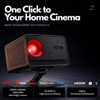 Gambar EZZRALE EZR4 PRO Google TV Projector 1080p Full HD dari KINS Official Store Kota Administrasi Jakarta Barat 3 Tokopedia