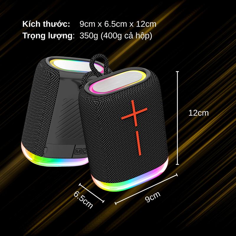 Loa Bluetooth ngoài trời mini – có đèn LED đổi màu