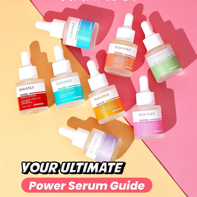 Hanasui Power Serum Series 20ml | Bright | Bright Expert | Acne | Post Acne | Barrier | Minipore | Bakuchiol 1