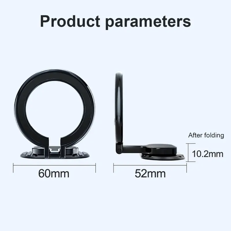 Fold Magnet Car Holder 360° Rotation Bisa Dilipat Magsafe Car Phone Holder / Universal Holder Hp Mobil Magnetic Bekerja Dengan Semua Ponsel - DH 802 8
