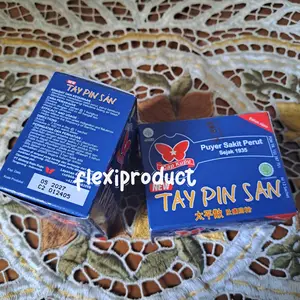 Tay Pin San Puyer Sakit Perut Cap Kupu Isi 12 Lembar