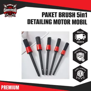 Paket Brush 5in1 – Kuas Detailing Mobil & Motor