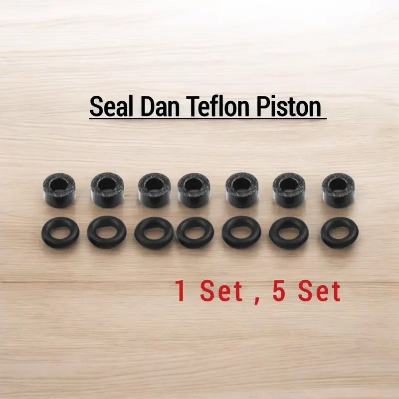 Seal Dan Teflon Piston Sparepart Pompa Pcp Sil Piston Dan Teflon Piston Pcp 0