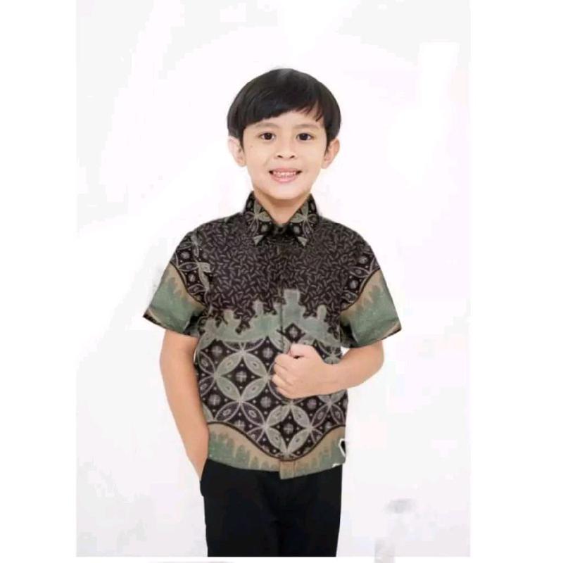 BAJU BATIK ANAK VIRAL MOTIF TERBARU/ATASAN BATIK ANAK BAHAN KATUN PRIMA 8