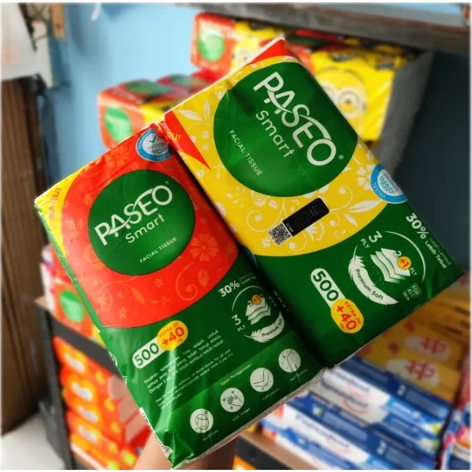 3 PACK TISSUE PASEO 540 SHEETS LBR / TISU MURAH / TISU PASEO - CLEANTIFY 3