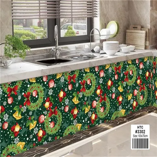 HTC 2024 New DML 100*70cm Kitchen Curtain Sink Lababo Kurtina