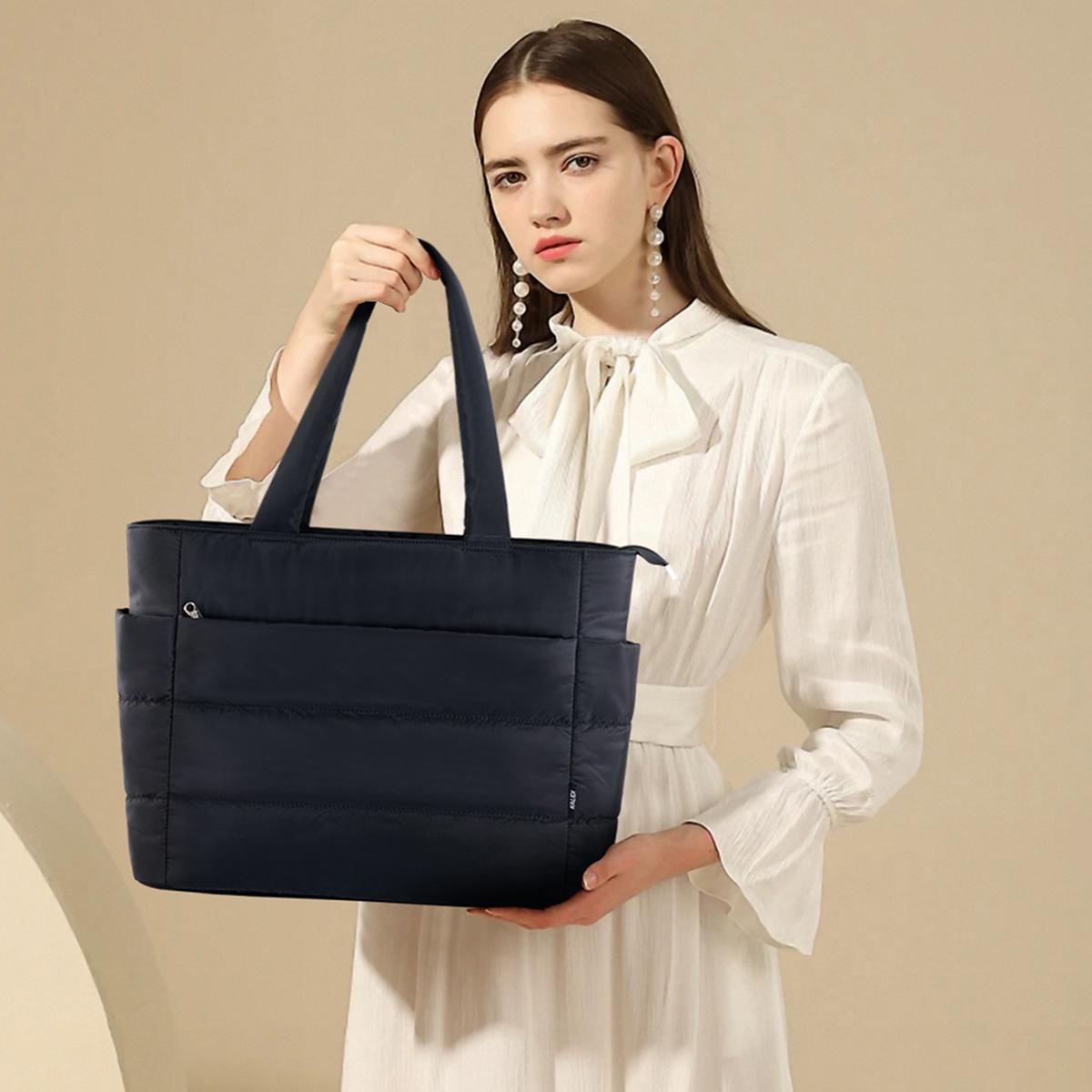 PaxMater fashion tote taswanita ringan tote bag wanita kapasitas besar 16 inci kuliah tas tangan wanita Cewek Totebag tahan air kapasitas besar Kantong