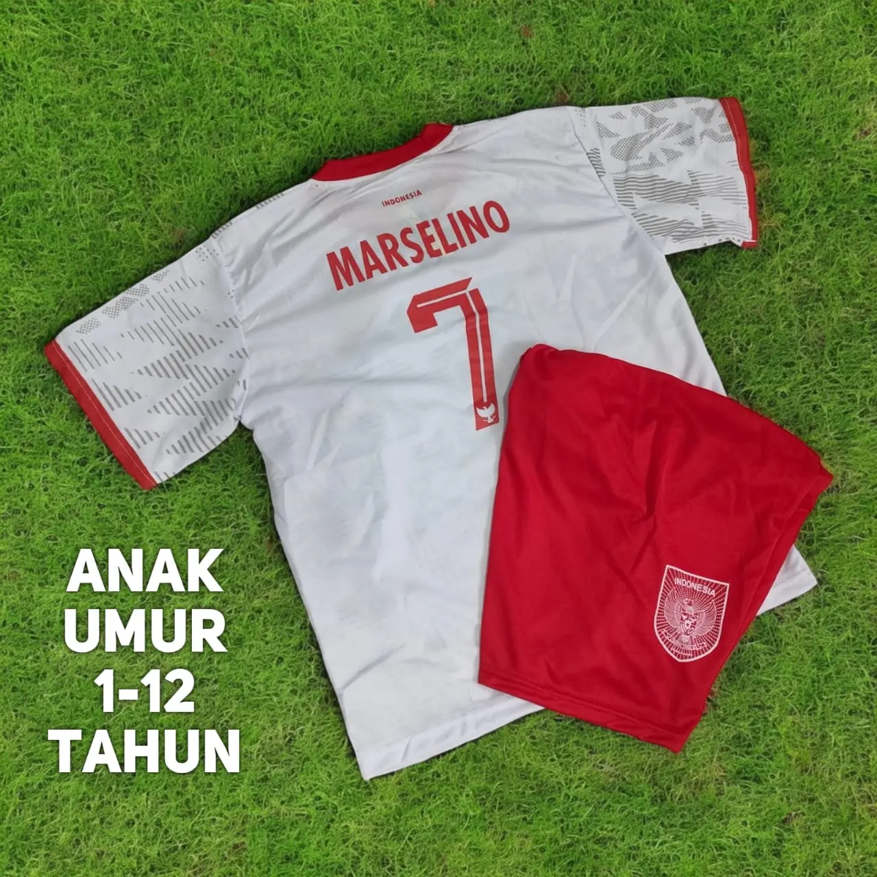 KAOS BOLA KIDS TIMNAS INDO PUTIH