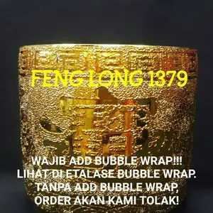 Hiolo (Tempat Hio/Dupa) Cao Cai Teratai Emas 5"