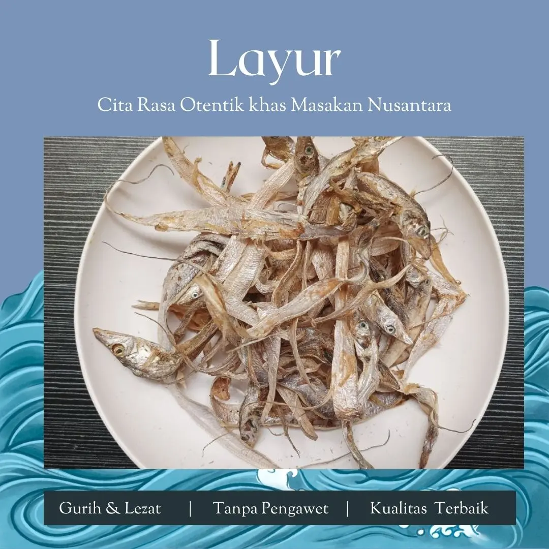 Ikan Layur tawar Kering Premium Quality Lezat Tanpa Pengawet Pilihan Ukuran Beragam - Food