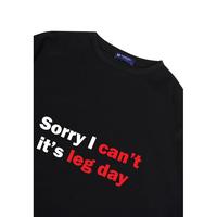 Gambar kaos oversize gym distro gymbro sorry i cant leg day MTQ04 MTQ05 - Putih, S dari THIRD DAY Kota Bandung 4 Tokopedia