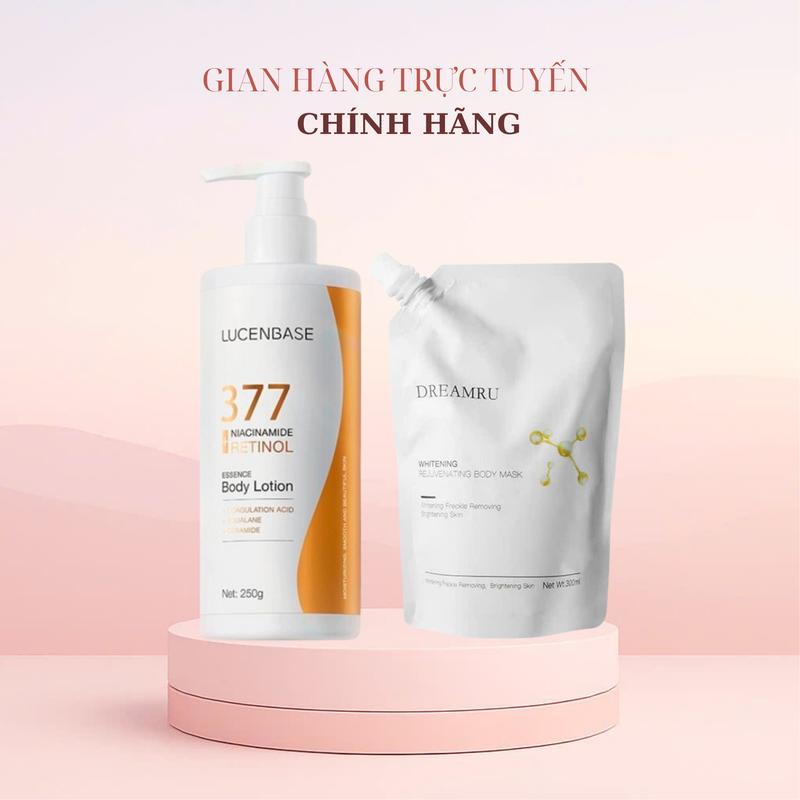 [Tặng 1 Gói Ủ Tắm Body Dreamu 300ml] Sữa Dưỡng Thể 377 Niacinamide Retinol LUCENBASE