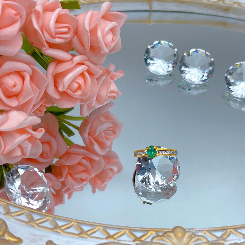 Product Introduction of S925  emerald 03 ring Daily Birthday 2
