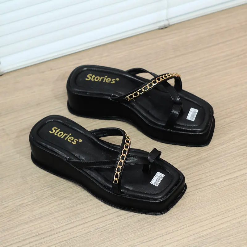 Sendal Flatform Jeje Wedges Wanita Cewek - Sandal Wanita - Shoes 0