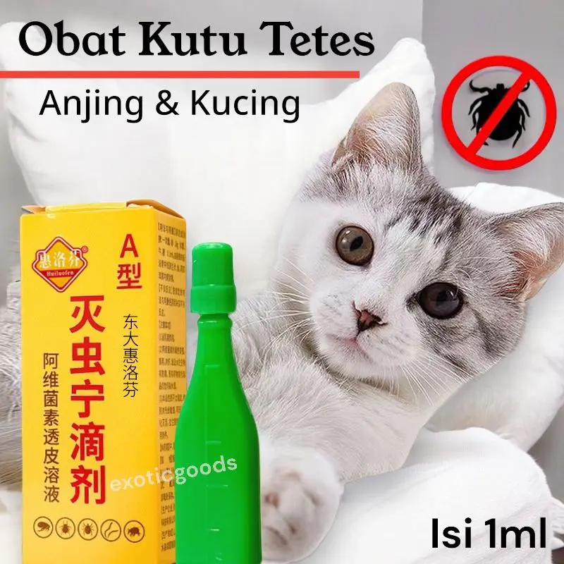 OBAT KUTU ANJING OBAT KUTU KUCING OBAT KUTU TETES HEWAN OBAT KUTU ANABUL OBAT COCOK KITTEN PUPPY