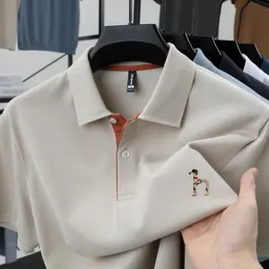 Polo Shirt Pria kaos kerah pria lengan pendek Kemeja casual kaos polo bordir