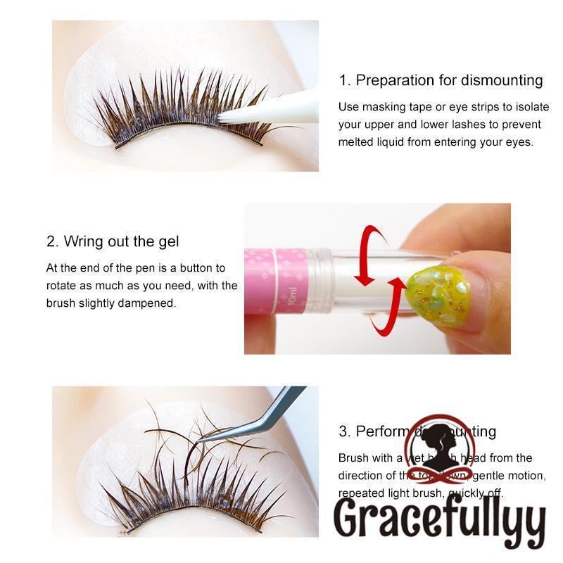[COD]MOJEE Remover Eyelash Extension 10ml/ Eyelash Remover Brush/ Remover Brush Lem Bulu Mata/ Bulu Mata Lem Remover/ Remover Brush Lem Bulu Mata/ Pelepas Penghapus Lem Bulu Mata Ekstensi Eyelash Remover-GY 4